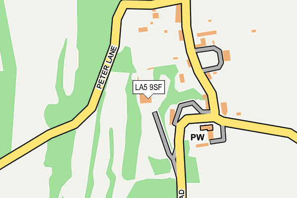 LA5 9SF map - OS OpenMap – Local (Ordnance Survey)