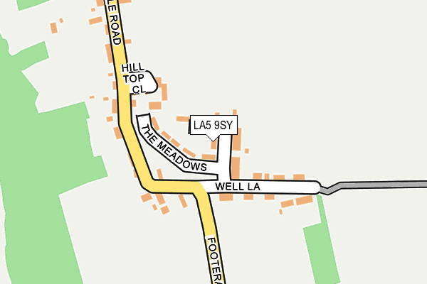 LA5 9SY map - OS OpenMap – Local (Ordnance Survey)