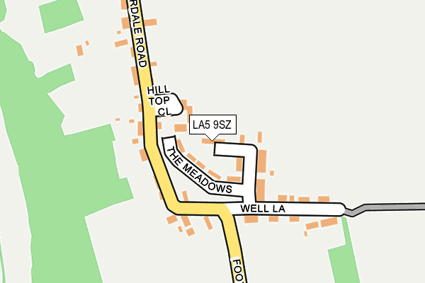 LA5 9SZ map - OS OpenMap – Local (Ordnance Survey)