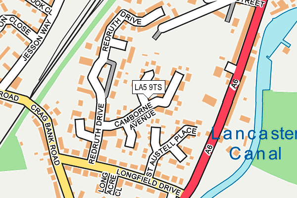 LA5 9TS map - OS OpenMap – Local (Ordnance Survey)