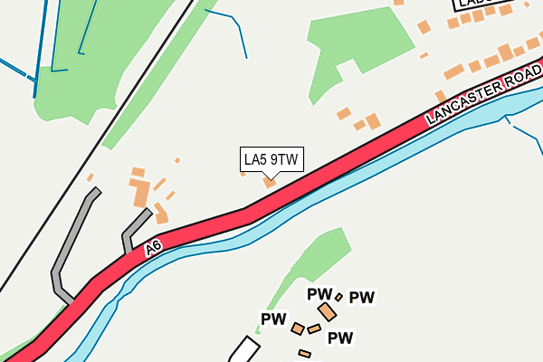 LA5 9TW map - OS OpenMap – Local (Ordnance Survey)