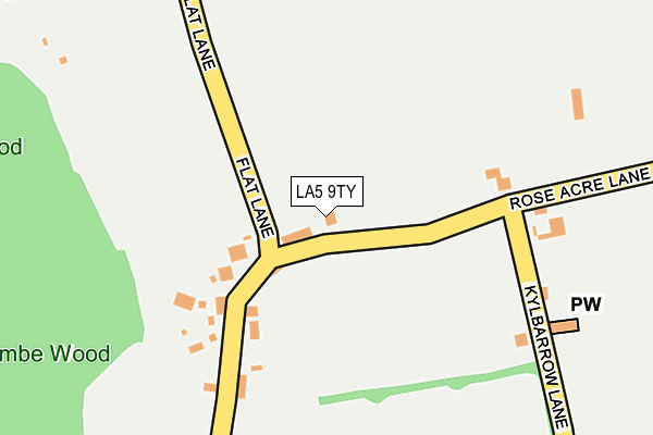 LA5 9TY map - OS OpenMap – Local (Ordnance Survey)