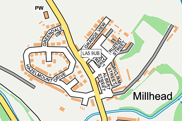 LA5 9UB map - OS OpenMap – Local (Ordnance Survey)