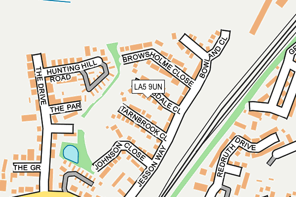 LA5 9UN map - OS OpenMap – Local (Ordnance Survey)