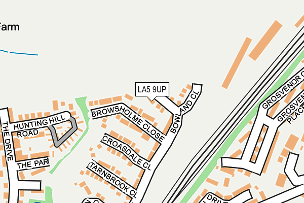 LA5 9UP map - OS OpenMap – Local (Ordnance Survey)