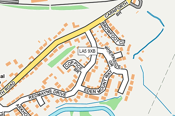 LA5 9XB map - OS OpenMap – Local (Ordnance Survey)