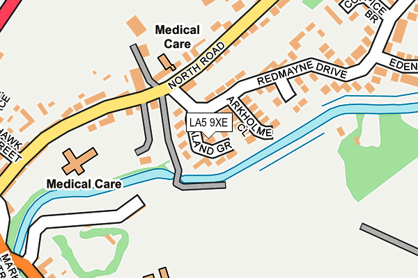 LA5 9XE map - OS OpenMap – Local (Ordnance Survey)