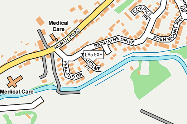 LA5 9XF map - OS OpenMap – Local (Ordnance Survey)