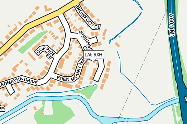 LA5 9XH map - OS OpenMap – Local (Ordnance Survey)