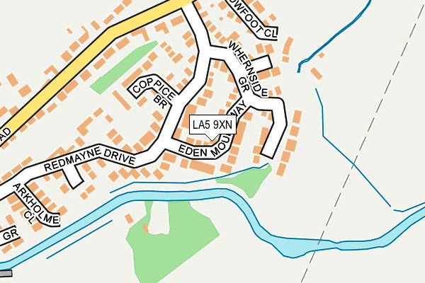 LA5 9XN map - OS OpenMap – Local (Ordnance Survey)