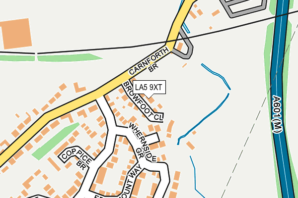 LA5 9XT map - OS OpenMap – Local (Ordnance Survey)