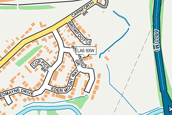 LA5 9XW map - OS OpenMap – Local (Ordnance Survey)