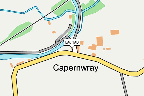 LA6 1AD map - OS OpenMap – Local (Ordnance Survey)