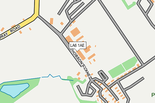 LA6 1AE map - OS OpenMap – Local (Ordnance Survey)