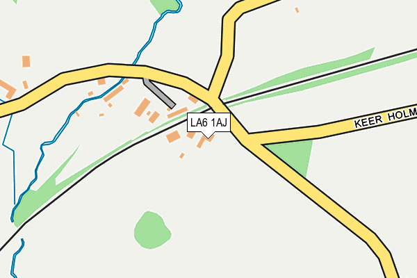 LA6 1AJ map - OS OpenMap – Local (Ordnance Survey)