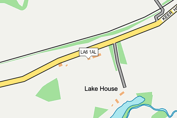 LA6 1AL map - OS OpenMap – Local (Ordnance Survey)