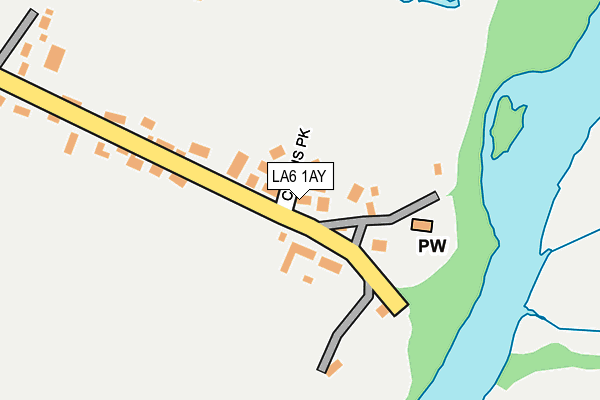 LA6 1AY map - OS OpenMap – Local (Ordnance Survey)