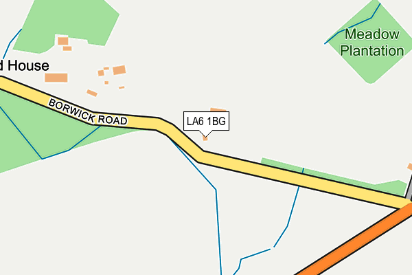 LA6 1BG map - OS OpenMap – Local (Ordnance Survey)