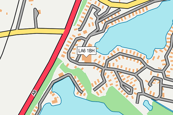 LA6 1BH map - OS OpenMap – Local (Ordnance Survey)