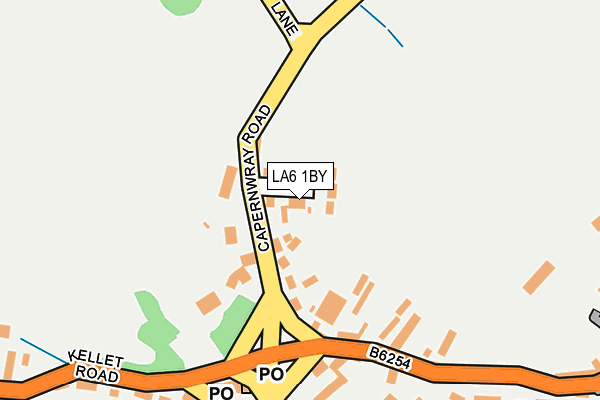 LA6 1BY map - OS OpenMap – Local (Ordnance Survey)