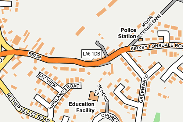LA6 1DB map - OS OpenMap – Local (Ordnance Survey)