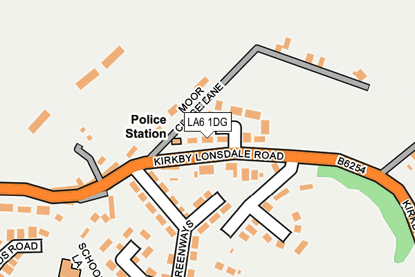 LA6 1DG map - OS OpenMap – Local (Ordnance Survey)