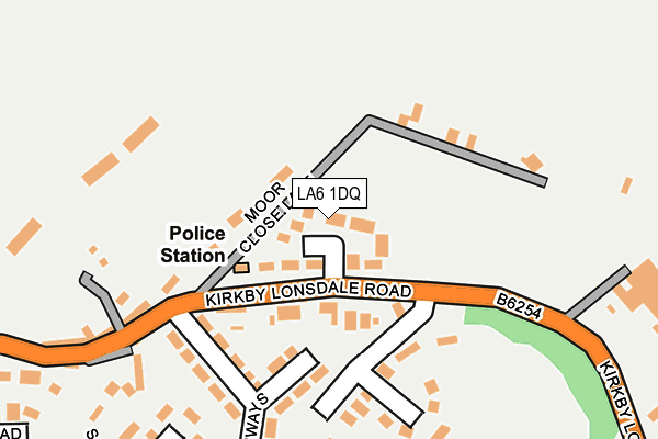 LA6 1DQ map - OS OpenMap – Local (Ordnance Survey)