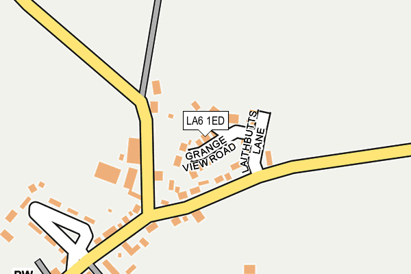 LA6 1ED map - OS OpenMap – Local (Ordnance Survey)