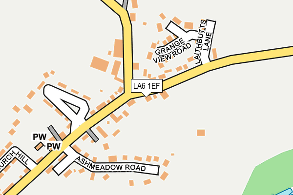 LA6 1EF map - OS OpenMap – Local (Ordnance Survey)