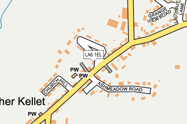 LA6 1EL map - OS OpenMap – Local (Ordnance Survey)