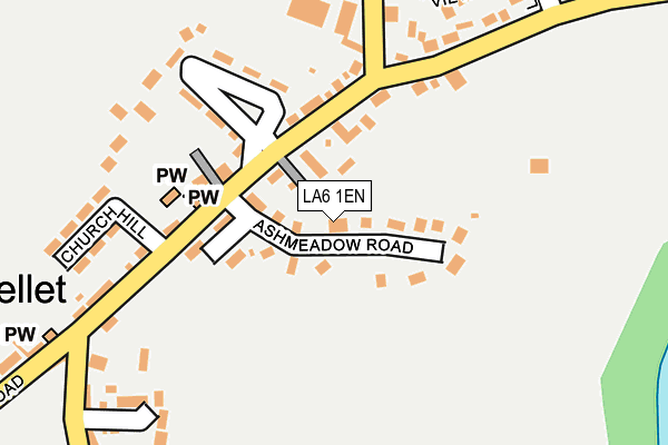 LA6 1EN map - OS OpenMap – Local (Ordnance Survey)