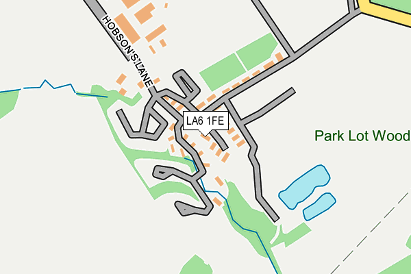 LA6 1FE map - OS OpenMap – Local (Ordnance Survey)