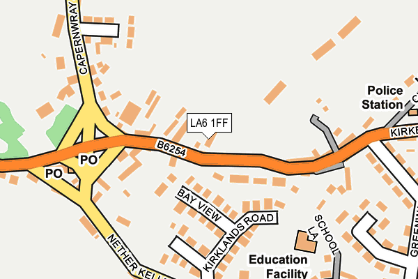 LA6 1FF map - OS OpenMap – Local (Ordnance Survey)