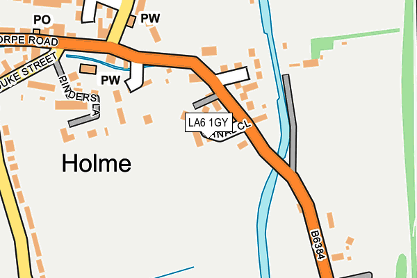 LA6 1GY map - OS OpenMap – Local (Ordnance Survey)