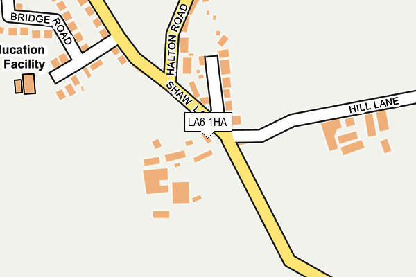 LA6 1HA map - OS OpenMap – Local (Ordnance Survey)