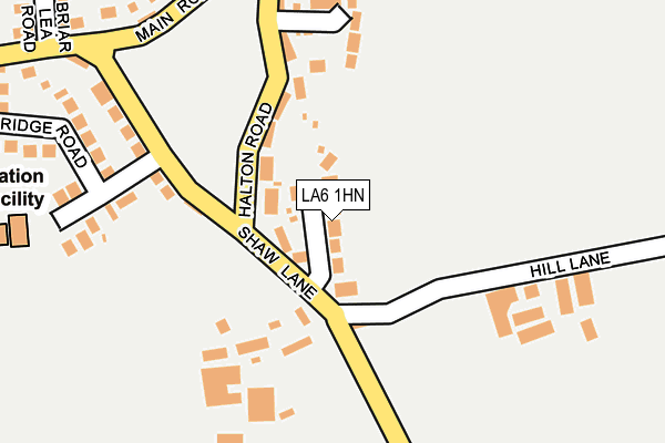 LA6 1HN map - OS OpenMap – Local (Ordnance Survey)