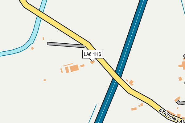 LA6 1HS map - OS OpenMap – Local (Ordnance Survey)