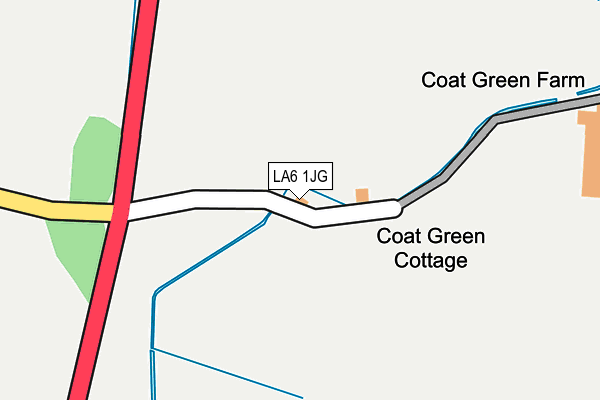 LA6 1JG map - OS OpenMap – Local (Ordnance Survey)