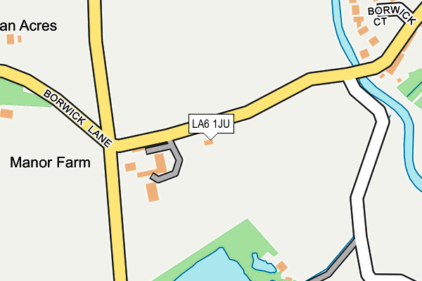 LA6 1JU map - OS OpenMap – Local (Ordnance Survey)