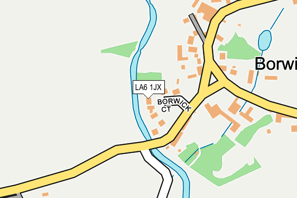 LA6 1JX map - OS OpenMap – Local (Ordnance Survey)