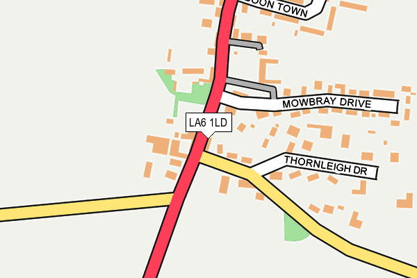 LA6 1LD map - OS OpenMap – Local (Ordnance Survey)