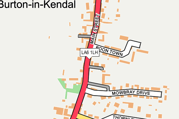 LA6 1LH map - OS OpenMap – Local (Ordnance Survey)