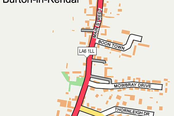 LA6 1LL map - OS OpenMap – Local (Ordnance Survey)
