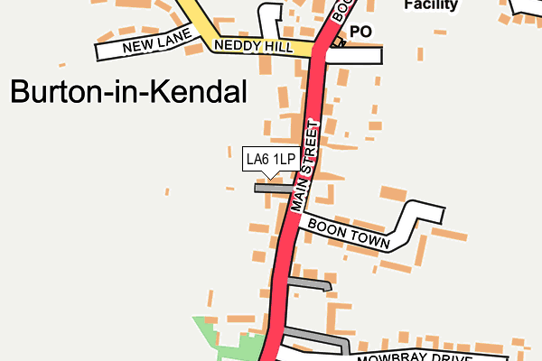 LA6 1LP map - OS OpenMap – Local (Ordnance Survey)