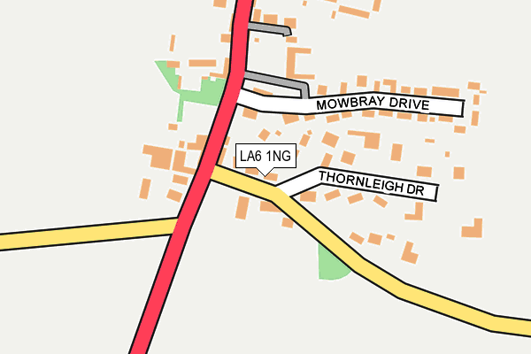 LA6 1NG map - OS OpenMap – Local (Ordnance Survey)