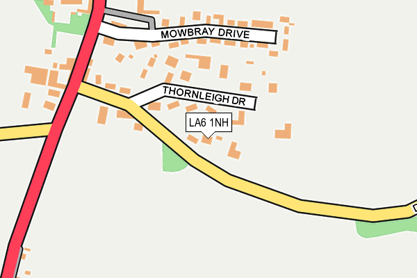 LA6 1NH map - OS OpenMap – Local (Ordnance Survey)
