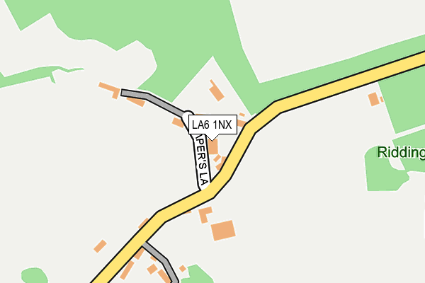 LA6 1NX map - OS OpenMap – Local (Ordnance Survey)