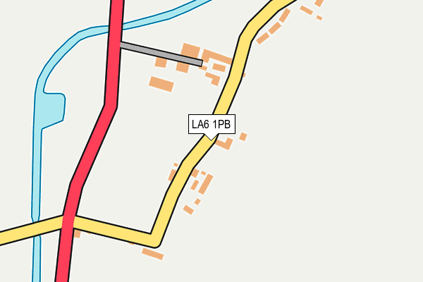 LA6 1PB map - OS OpenMap – Local (Ordnance Survey)