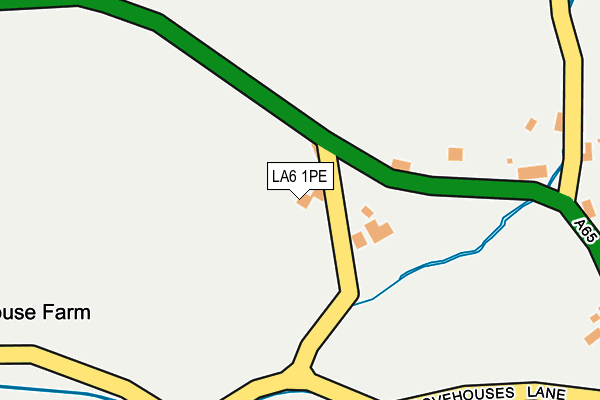 LA6 1PE map - OS OpenMap – Local (Ordnance Survey)