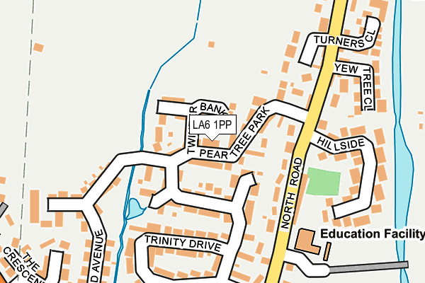 LA6 1PP map - OS OpenMap – Local (Ordnance Survey)